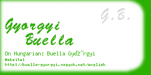 gyorgyi buella business card